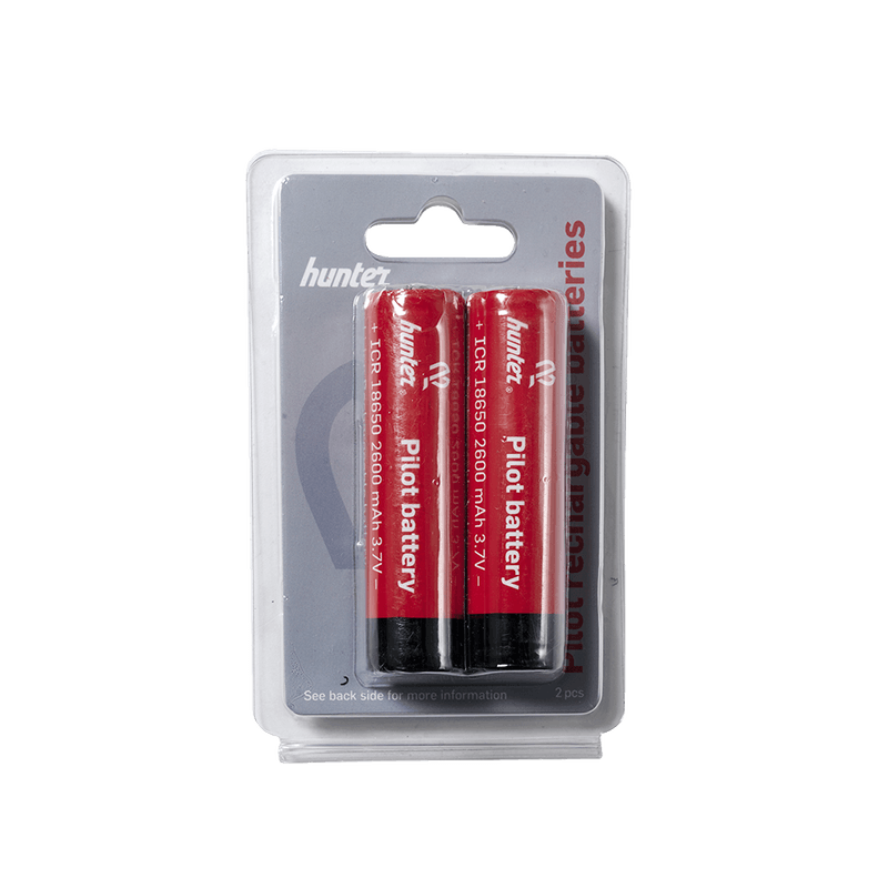 Hunter 18650 Batterier 2-pack